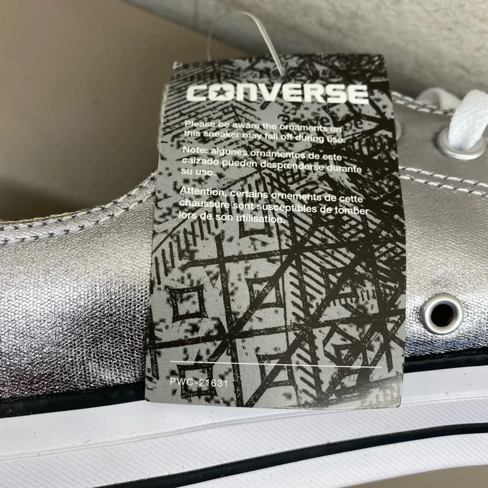 New Unisex Converse AllStar Chuck Taylo Ox Gunmetal/White/Black 153180F Men 10